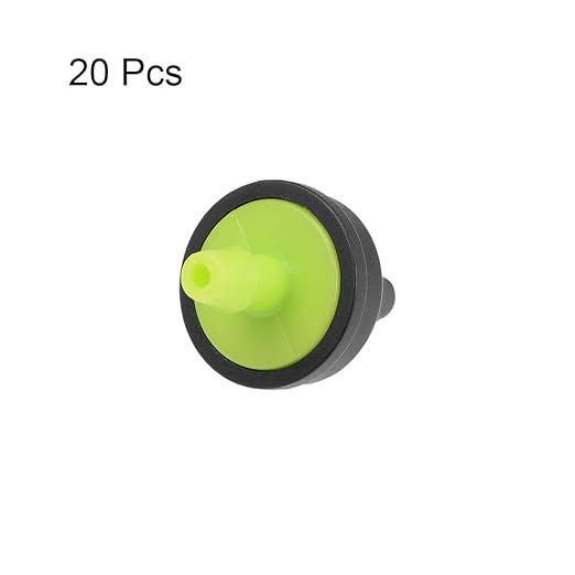 uxcell Pressure Compensating Dripper 8GPH 30L/H Emitter for Garden Lawn Drip Irrigation with Barbed Hose Connector Plastic Green 20pcs