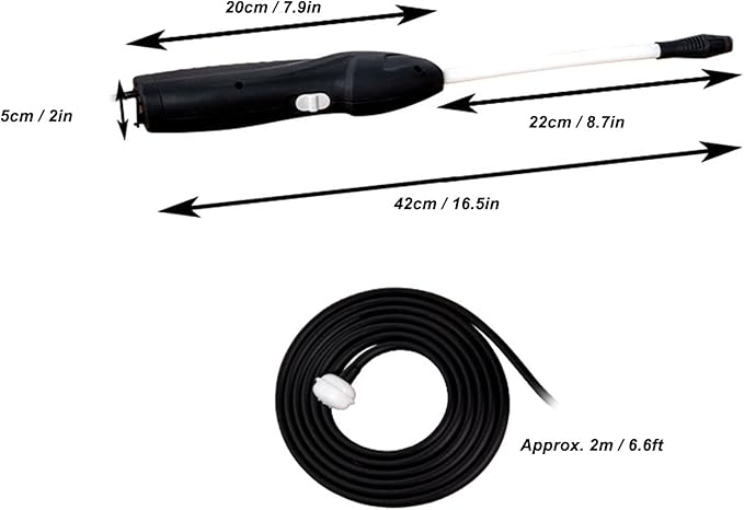 Electric Sprayer, 500mAh Battery Powered Garden Sprayer, Bendable Adjustable Nozzle Garden Sprayer, Comfort Handle with 6.6ft Tube, Automatic Handheld Gardening Tools for Watering