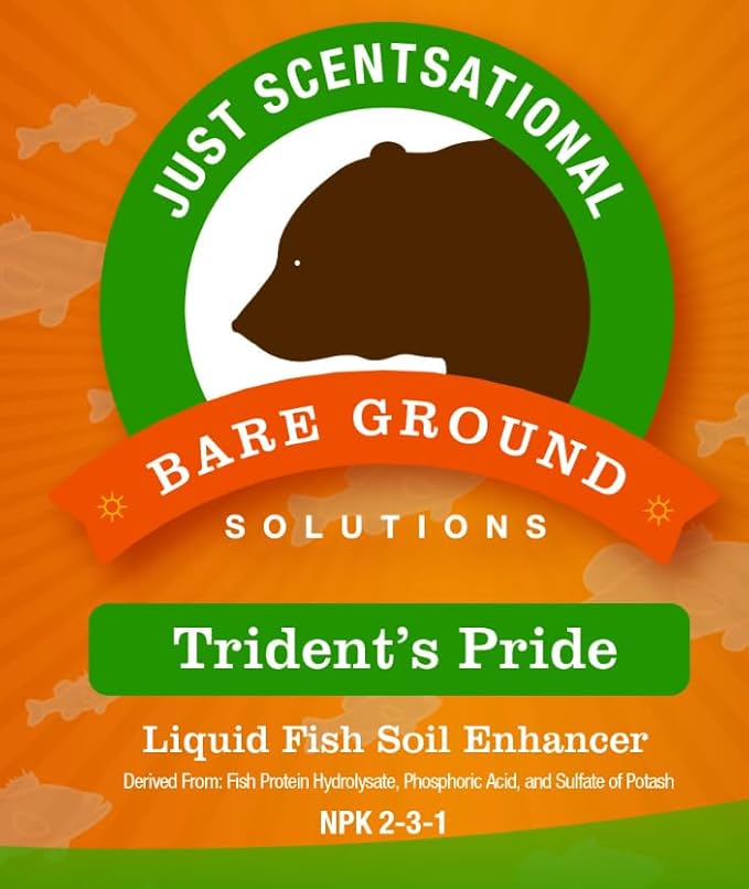 TP-128G Trident's Pride Organic Liquid Fish Hydroponic Soil Fertilizer, 128 oz (1 Gallon)