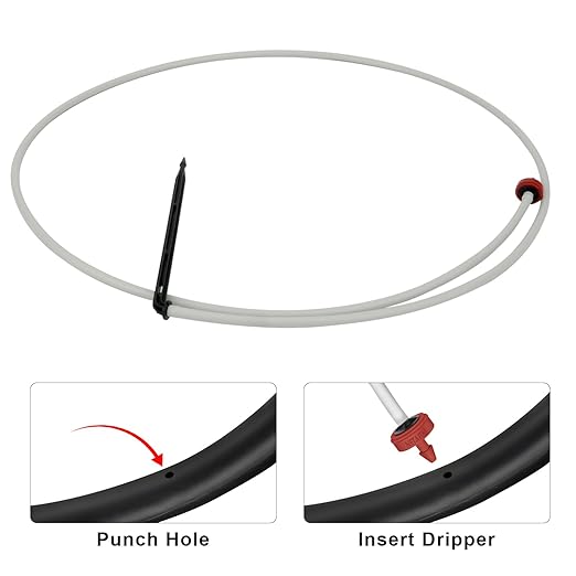 Netafim Automatic Irrigation Dripper Stake Assembly, 0.5 GPH, Bundle of 25 (24 Inches)