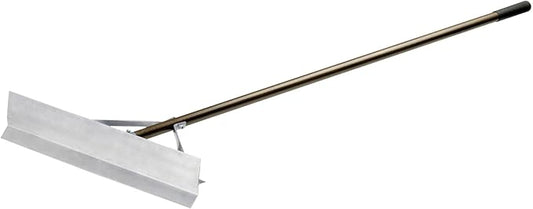 Magnum Lute - 36'' Reversible Flat Head Rake | Used for Golf Courses, Ball Fields, Asphalt Work Landscaping & More | 66'' Straight Handle with T Connection for Added Stability