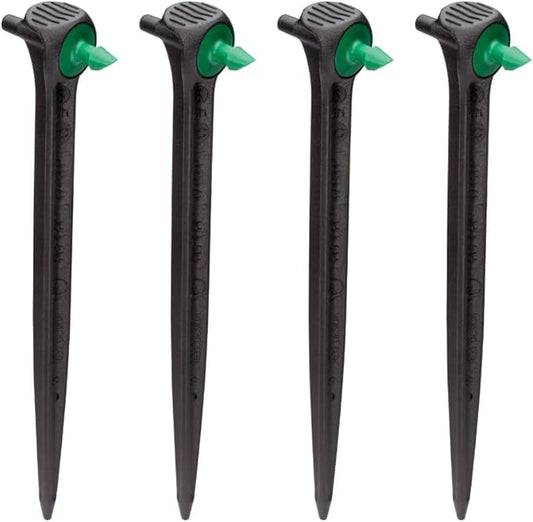 Rain Bird SD24PKSX Drip Irrigation 2-in-1 Staked In-Line Dripper/Emitter, 2 Gallon Per Hour, 4-Pack