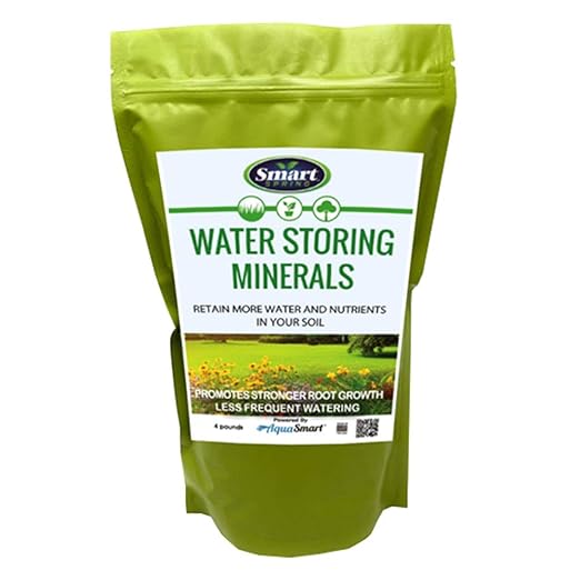 Water Storing Minerals - 4-Pound Water Absorbing Granules – Reduce Plant Waterings by 50% for Indoor Pots and Outdoor Gardens – Natural Non-Toxic Magic Sand Soil Additive for Planters & Lawns