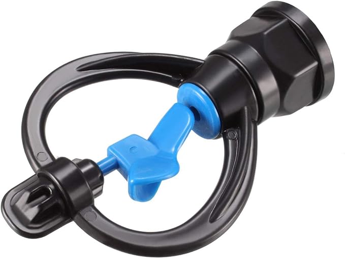 uxcell Butterfly Rotating Sprinkler, Plastic Atomizing Micro Nozzle for Garden Irrigation, 5 Pcs (Blue)