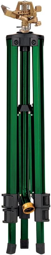 Orbit 1/2 -inch Heavy-Duty Zinc Impact Sprinkler on Adjustable 22 - 48-inch Metal Tripod