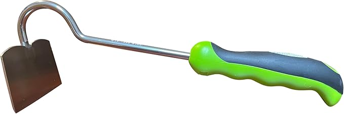 Garden Guru Hand Hoe Tiller Cultivator Tool - Stainless Steel for Ultimate Strength - Rust Resistant - Ergonomic Handle - Great for Gardening Digging Tilling Planting Cultivating Loosening