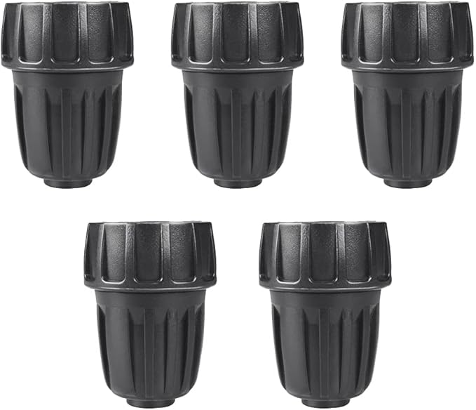 5 Pack 1/2 Inch Drip Irrigation Tubing to Faucet/Garden Hose Adapter, 3/4" GHT to 1/2" Drip Irrigation Fittings, Plastic 3/4 Inch Faucet Connector Garden Hose Adapter