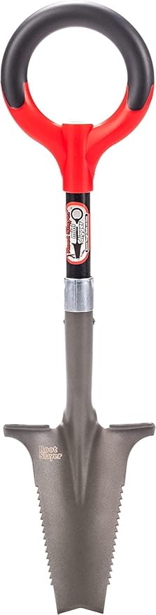 Radius Garden 22411 Root Slayer Mini-Digger Shovel, Red