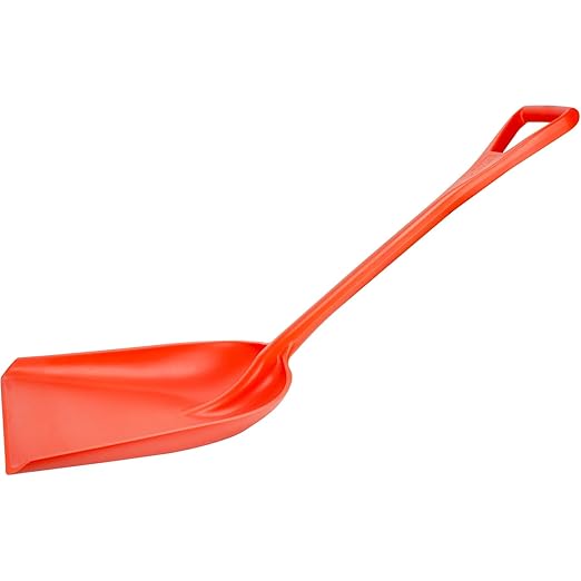 SPARTA 41077EC24 Plastic Sanitary Shovel, Food Safe Plastic Shovel For Commerical Kitchens, 14 Inches, Orange, (Pack of 3)