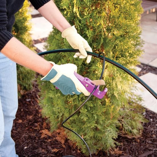 Rain Bird T22-100S Drip Irrigation 1/4" Blank Distribution Tubing, 100' Roll, Black