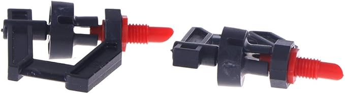 100Pcs G Type 360° Micro Rotary Tripod Nozzle Sprinklers Head Refractive Misting Irrigation Plant Rotating Refraction Sprinkler Atomizing Nozzle Lawn Watering Dripper System Garden Sprayer Atomizer