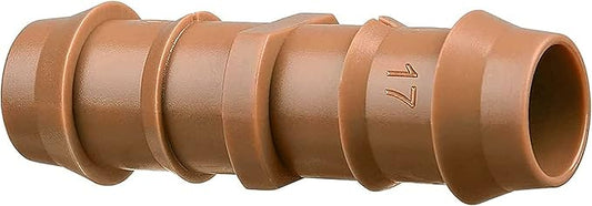 JAYEE 30 Pack Drip Irrigation Barbed Coupling Fittings (17mm) for 1/2”.600” ID Drip Tubing