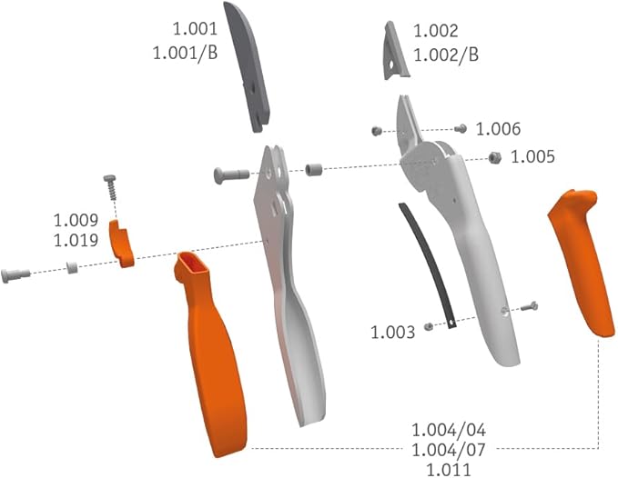 Original LÖWE Professional Anvil Pruner Garden Tools 1.104 | Robust & Sharp Hedge Trimmer | Use As Pruners, Garden Shears, Heavy Duty Handheld, Pruning Shears for Gardening | Made in Germany