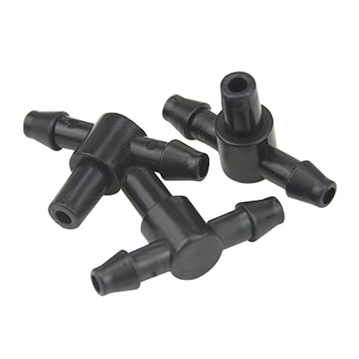 XINGYHENG 100Pcs(50Pairs) Garden Irrigation Kit Adjustable Misting Drippers Atomizing Connect with Tee Connector Round Emitter Drip System for Flower Pot Garden Lawn Water Irrigation Drip Kit