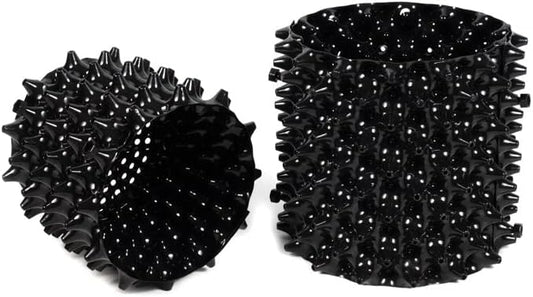 3 Gallon air Pruning pots New Plastic Nursery Pot Fruit Vegetable Garden self-Planting pots (10), Black (3G-10P)