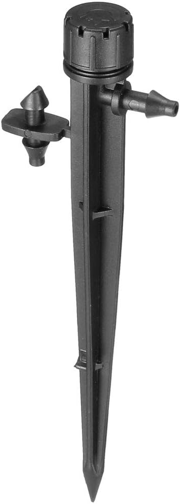 uxcell Adjustable Spray Dripper, 180 Degree Micro Emitter Irrigation Watering System, 15 Pcs