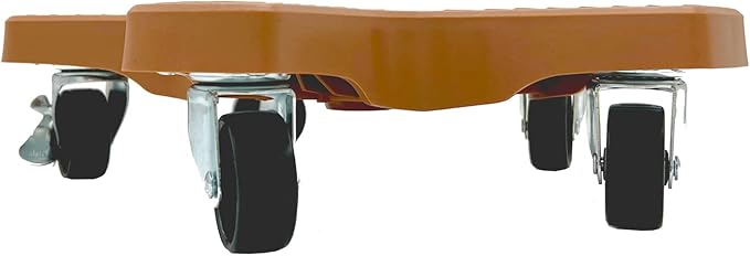 Bosmere S14430 Down Under Plant Caddie, Heavy Duty Plant Stand with Wheels, 500lb Capacity, 14-Inch,Terra Cotta