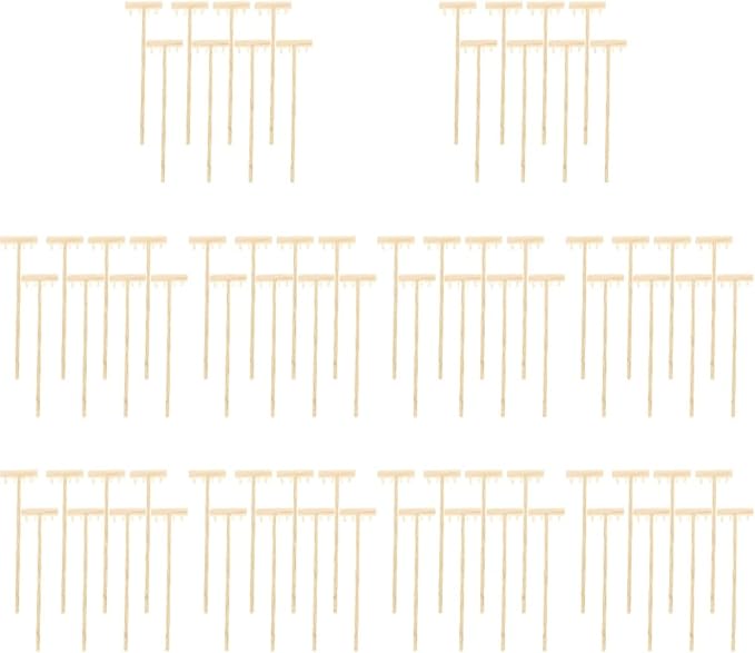 EXCEART 80 Pcs Mini Rake Meditating Sand Zen Hand Decor Zen Garden Accessories Mini Zen Sand Rakes Zen Garden Tools Mini Sand Rake Mini Desktop Rake Wood Child Bamboo Adjustable Toolkit