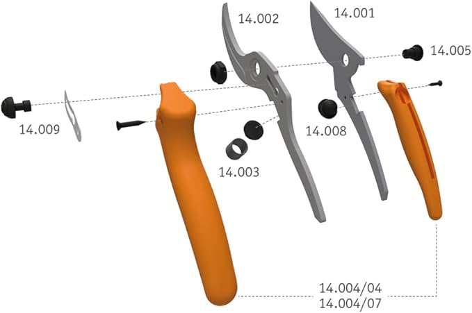 Original LÖWE Bypass Pruner Garden Tools 14.104 | Use as Pruners, Hedge Trimmer, Garden Shears, Pruning Shears for Gardening | For cutting roses, twigs, branches, and cut flowers | Made in Germany