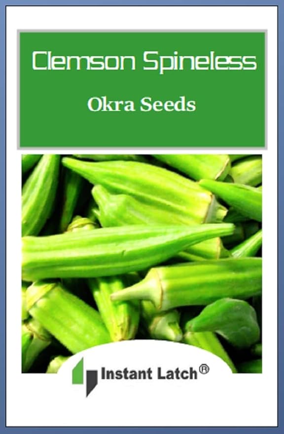 100 Clemson Spineless Okra Seeds for Planting Non GMO Heirloom Seeds Fresh Garden Seed