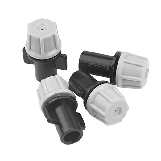 XINGYHENG 100Pcs(50Pairs) Garden Irrigation Kit Adjustable Misting Drippers Atomizing Connect with Tee Connector Round Emitter Drip System for Flower Pot Garden Lawn Water Irrigation Drip Kit