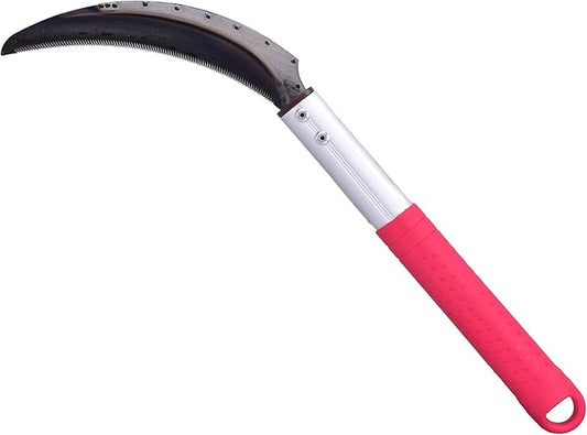 Scythe Garden Tool, Japanese Weeding Scymea, Scythe Tool, Weeding and Weed, Magnetic Handle, Durable SK5 Steel Blades, Compact and Portable, Great for Gardening and Agriculture, Soft Rubber Grip