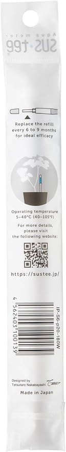 Aquameter Medium (Green Refillable) - Plant Soil Moisture Sensor - Best for Potted Plants - Probe, Meter, Indicator