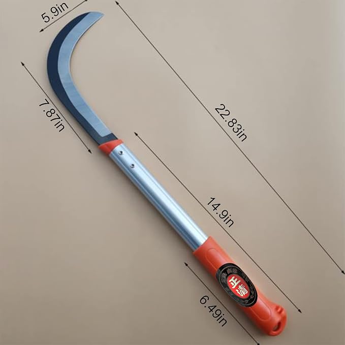 Japanese Weeder, Garden Tools, Scythe, Manual Mowing, Trimming Lawn - 22.83"