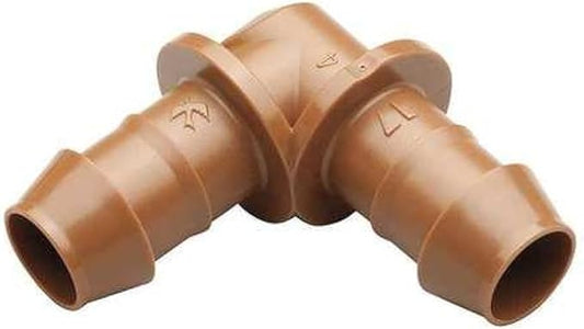 Rain Bird BE50/4PK Drip Irrigation 1/2" Barbed Elbow Fitting, 4-Pack x 2