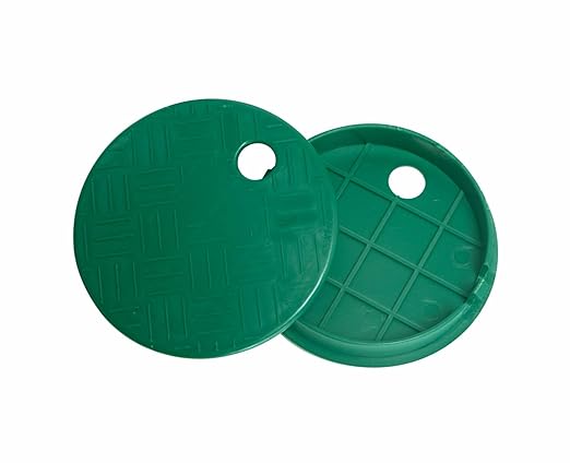 Mariyandh 2 Pack Valve Box Cover Lid for Sprinkler Irrigation System, ID 5.5" OD 6" Sprinkler System Covers Outdoors