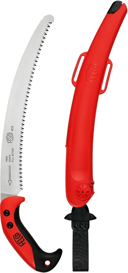 Felco F 630 Full-stroke pruning saw, 13 in, Red, Silver, Black