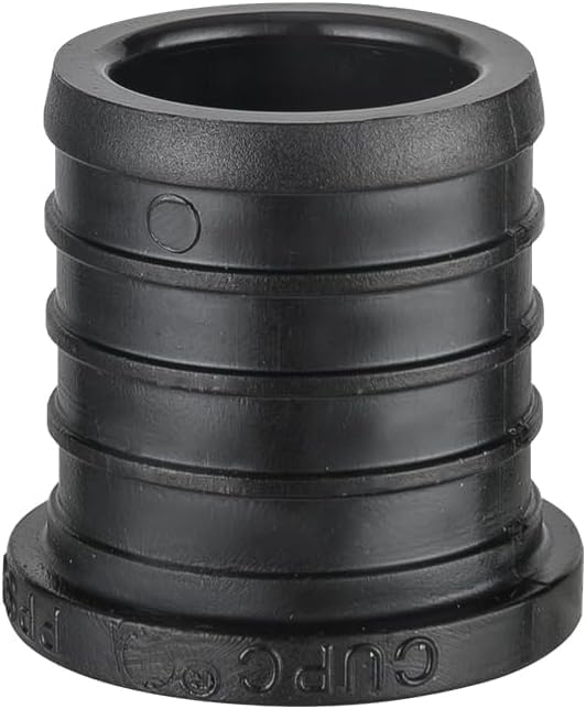 50-Pack EFIELD Pex Fittings Poly PPSU Barb Crimp 1-inch Plug (End Cap) For Pex Tubing, ASTM F2159