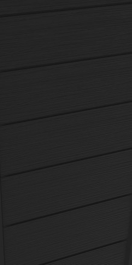 Keter Set of 2 Resin Modern Outdoor 22 Inch Tall Large Flower Pots, Tapered Wood Look Planters for Outdoor Plants and Front Porch Decor, Graphite