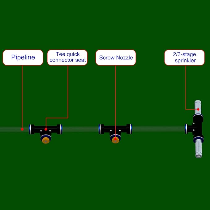 Aopin G 3/16 Brass Misting Nozzles 0.15mm / 0.006" Orifice Atomizing Mister Sprayer Nozzle Suitable For Outdoor Cooling,Garden Irrigation,Fountain, Crop Nutrient Injection, Greenhouse 16 Pcs