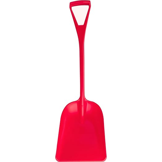 SPARTA 41077EC05 Plastic Sanitary Shovel, Food Safe Plastic Shovel For Commerical Kitchens, 14 Inches, Red
