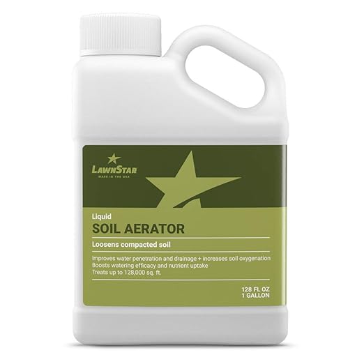 Liquid Lawn Aerator (1 Gallon) - Loosens & Conditions Compacted Soil - Alternative to Core and Mechanical Aeration - Improves Water Penetration, Drainage & Soil Oxygenation - American Made