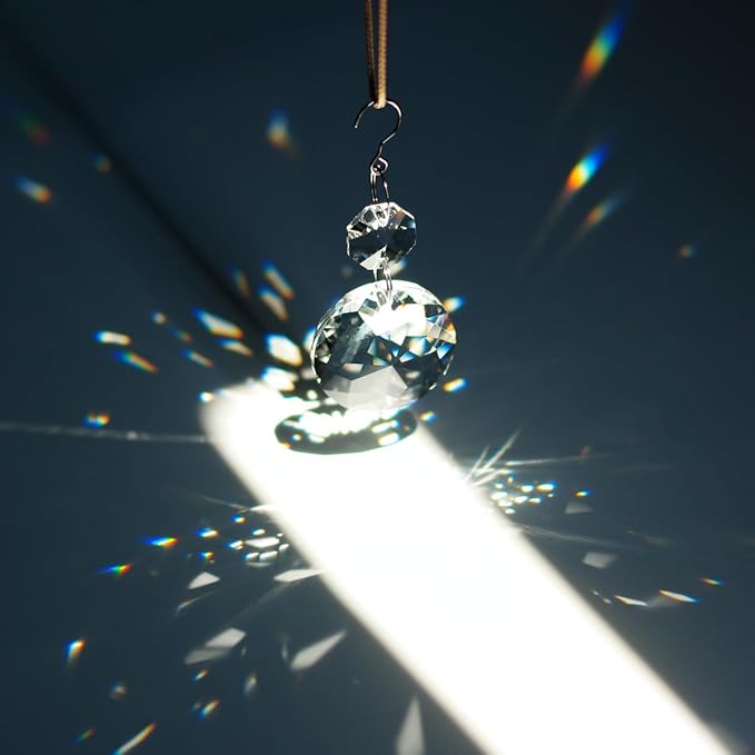 12pcs Crystal Suncatchers, Hanging Crystals Chandelier Prisms for Windows, Rainbow Maker Home Decoration