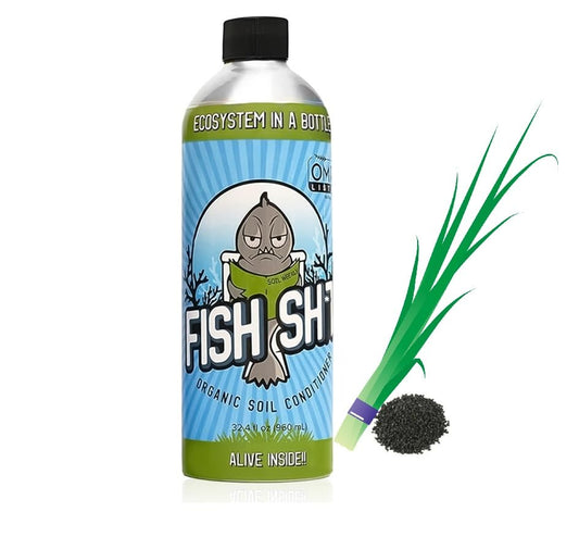 Fish Head Farms Organic Soil Conditioner for Yield and Flavor Enhancement. Improves Fertilizer Efficiency. Useful in Both Garden Soil and Hydroponics Applications (1 Liter with Garlic Chives)