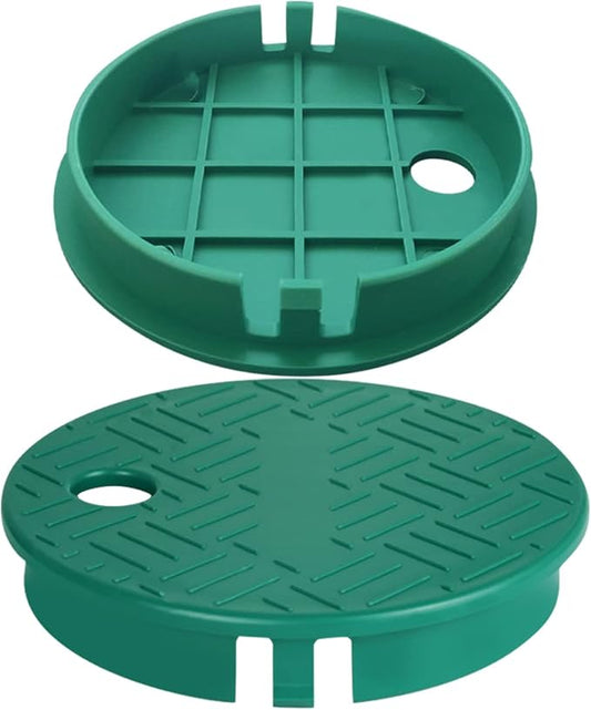 Sprinkler Valve Box Cover Irrigation Circular Valve Box Cover Lid 6 Inch 2 Pieces for Sprinkler Irrigation System