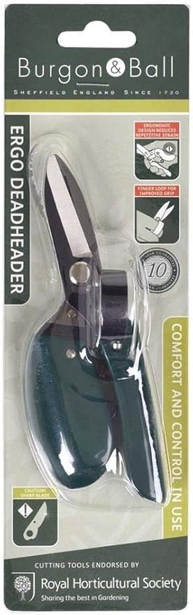 Burgon & Ball Ergo Deadheader Small Garden Snips Shears | Mini Pruning Shears Handheld 10 Year Guarantee