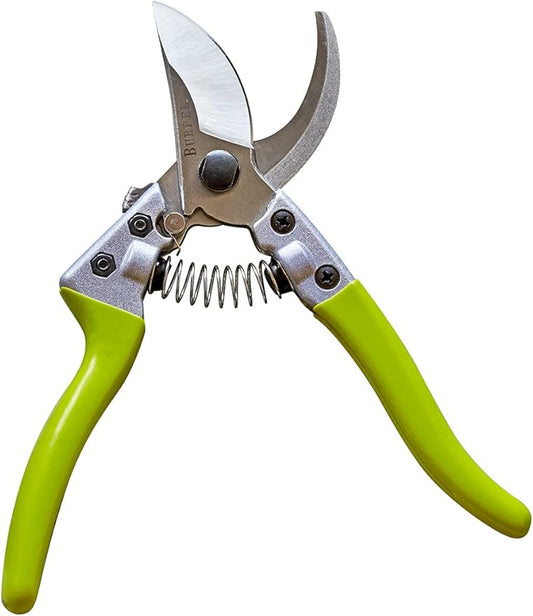 Burpee CR850 Bypass Garden Pruner - Pruning Shears - Long-Lasting Garden Tools - Great for Trimming Shrubs or Harvesting Vegetables - 8.5 Inches