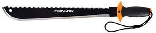 Fiskars Machete Saw, Tempered Steel Blade, One-Handed Grip Handle with Secured Wrist Lanyard, 18 Inches