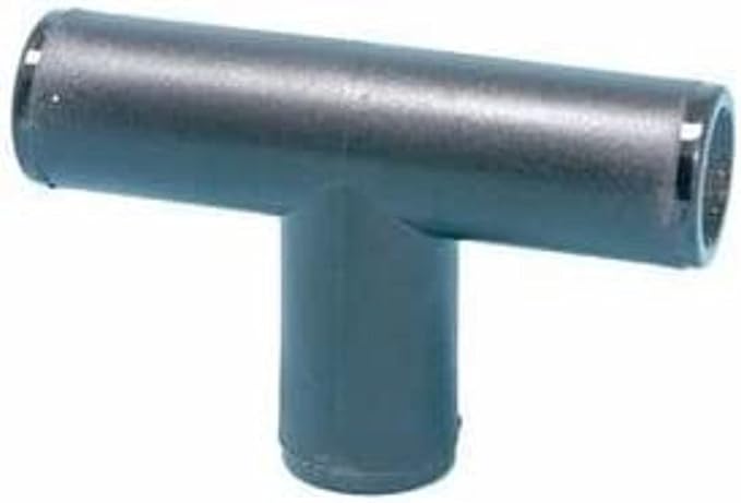 DIG 1/2" compression tee, drip irrigation fitting with .700 OD, for a three-way layout of polyethylene drip tubing, Bag of 15