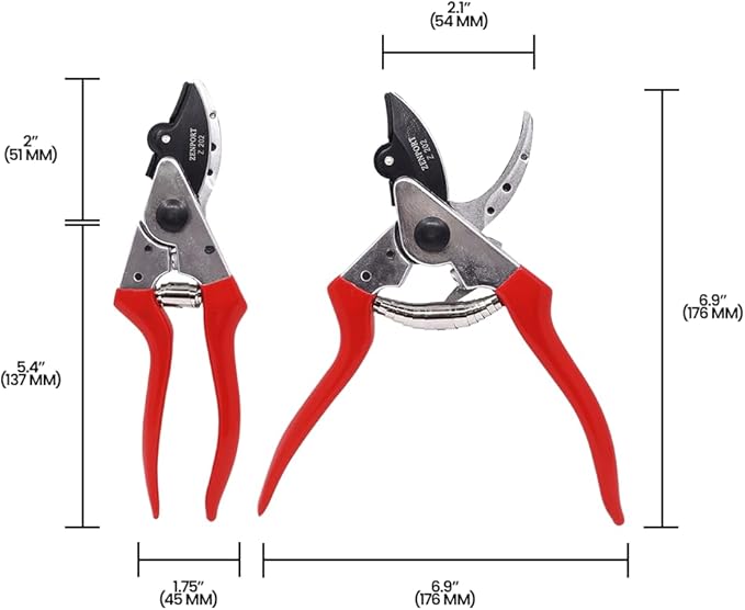 Zenport Z202-3PK of Pruners, Heavy Duty Cut-n-Hold Pruner, 3-Pack