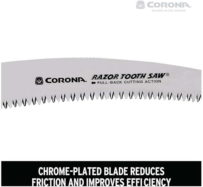 Corona Tools 14-Inch RazorTOOTH Pruning Saw | Tree Saw Designed for Single-Hand Use | Curved Blade Hand Saw | Cuts Branches Up to 8" in Diameter | RS16020