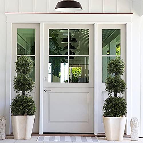 38'' Outdoor Decoration Tree Potted Plant with 3 Balls Anti-UV Plant No More Cutting 1PC