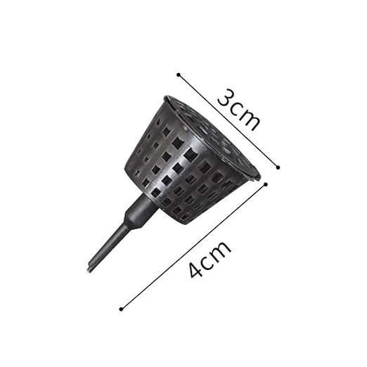 Happyyami 50Pcs Fertilizer Baskets Plastic Portable- Fertilizer Orchid Basket Fertilizer Mesh Basket with Lid Bonsai Fertilizer Box