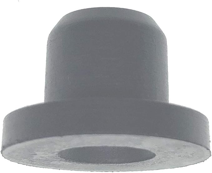 HORTIPOTS 1/4 Inch Rubber Grommet Pack of 25 Top Hat, 6 mm ID Small Tophat Grommet for OD 1/4 Inch Vinyl Rubber Tubing in Hydroponic and Irrigation Systems (Pack of 25)