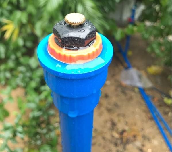 20 Pcs Garden Irrigation 1/2" Misting Nozzles Adjustable Garden Lawn Watering 360° Misting Sprinkler Heads Mister Nozzle Micro Spray Emitter for Garden Lawn Irrigation System