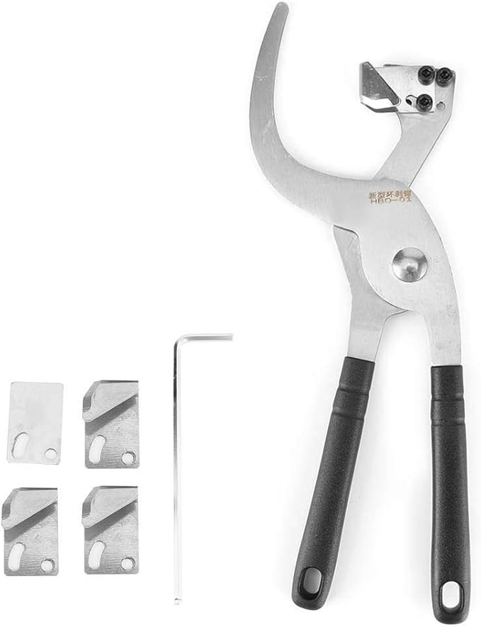 Qinlorgo Stainless Steel Garden Hand Tools, Fruit Tree Ring Peeler Ring Stripper Knife, Greenhouse for Home Garden